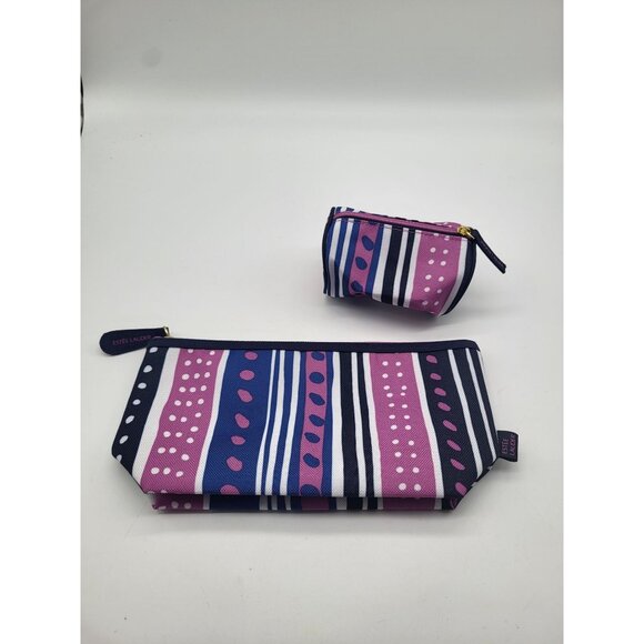 Estee Lauder Handbags - Estee Lauder Cosmetic/Makeup/Travel Pouches X 2 Purple Blue